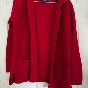 Karen Scott Pure Wool Red Sweater